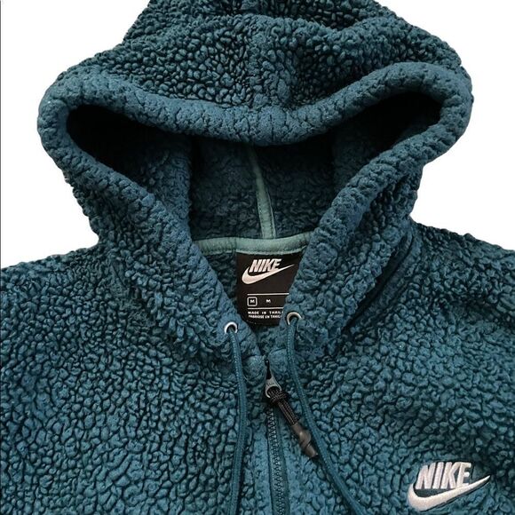 NIKE Women's Windrunner Sherpa Teal Size Medium - Picture 4 of 11